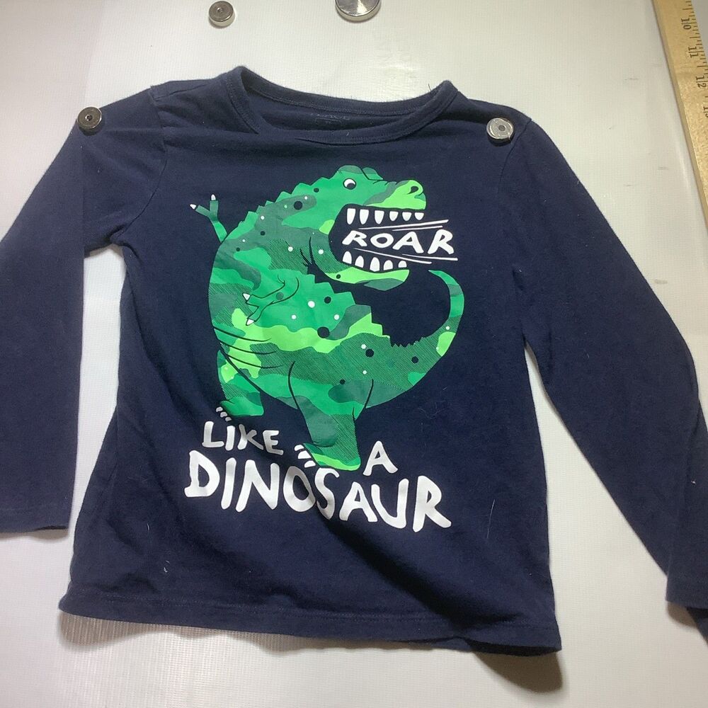 The Children’s Place Boys Dinosaur Graphic Long Sleeve Tee Size 4